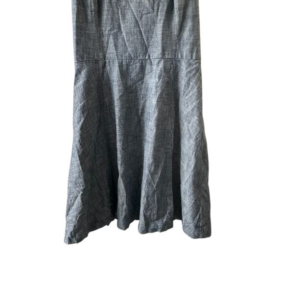 Banana Republic Chambray Blue Fit and Flare Sun Dress Women's Size 4 - Picture 3 of 5